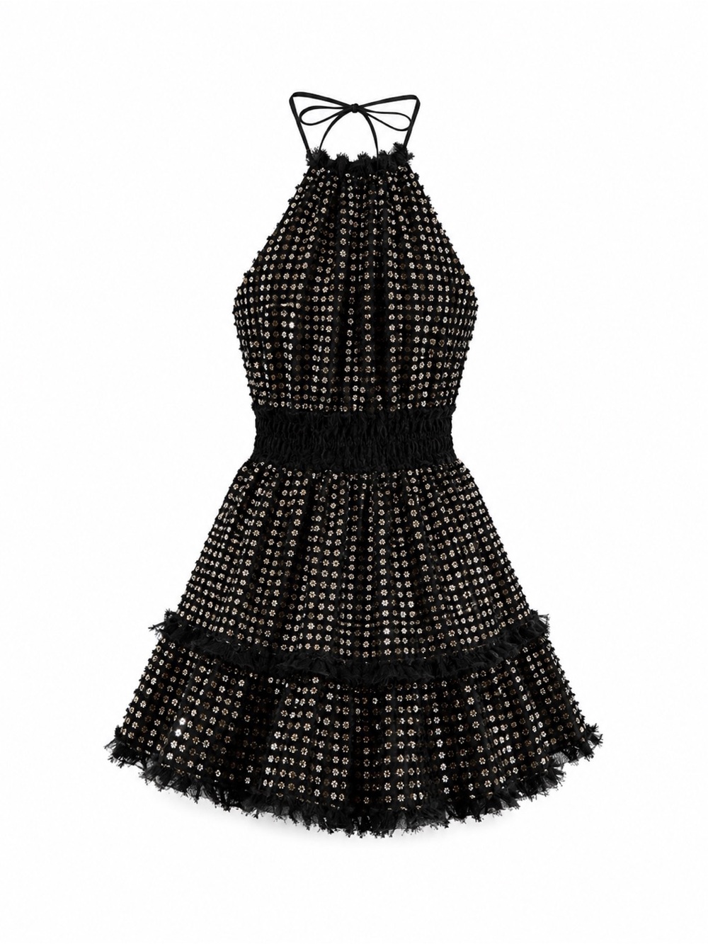 ANTHROPOLOGIE x SOMERSET Shine Mini Halter Cocktail Party Dress Dark Green L - Picture 3 of 5